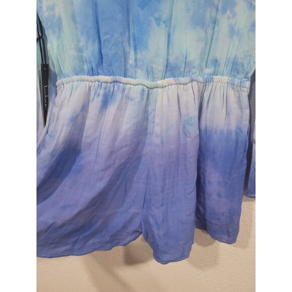 Lulu's Women's Tie Dye Romper One Piece Jumpsuit Long Sleeve size Small #6 - Picture 5 of 7